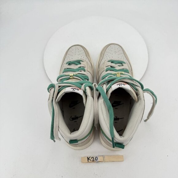 Nike Dunk High Men Size 9.5 DH0960-001 White Sail Green Training Shoes - Picture 7 of 11
